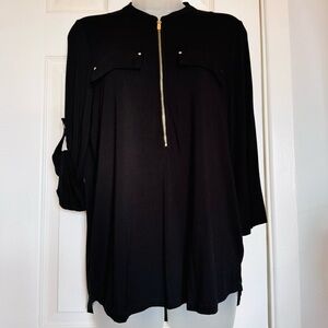 Calvin Klein Black w/gold Zipper Accent Bundle 2 = 20% off & free shipping!